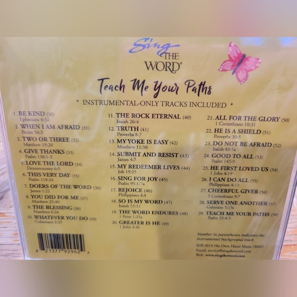 Sing the Word! Teach Me Your Paths Sonlight Homeschool CD NWT - Picture 5 of 6